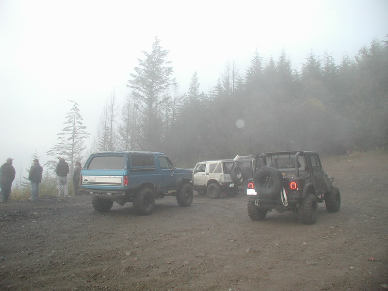 We went around the mountain and up a trail to a clearing.