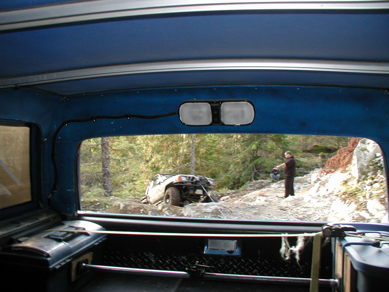 Wil winched up to level ground.