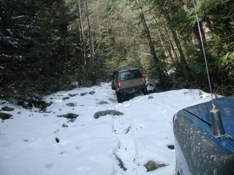 1985 Ford Bronco - Heading up a side trail.