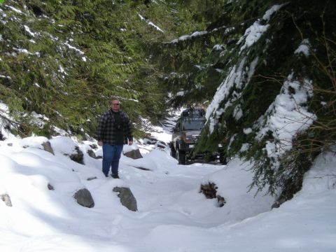 1985 Ford Bronco - No tracks on the best part of the trail.