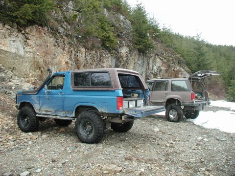1985 Ford Bronco - This is Blue currently.