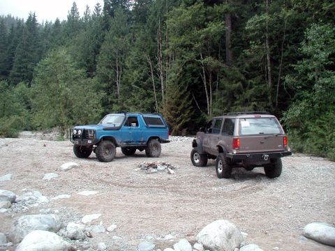 1985 Ford Bronco - Posing next to Norrish Creek.