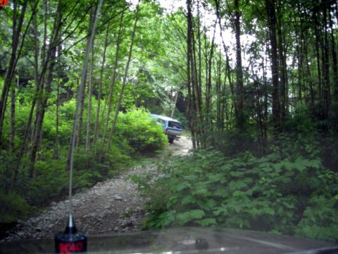 1985 Ford Bronco - The climb out of BJ's Loop back onto the main road. We continued on, but the gate was locked, so we unlocked the hubs, doubled back and hit…
