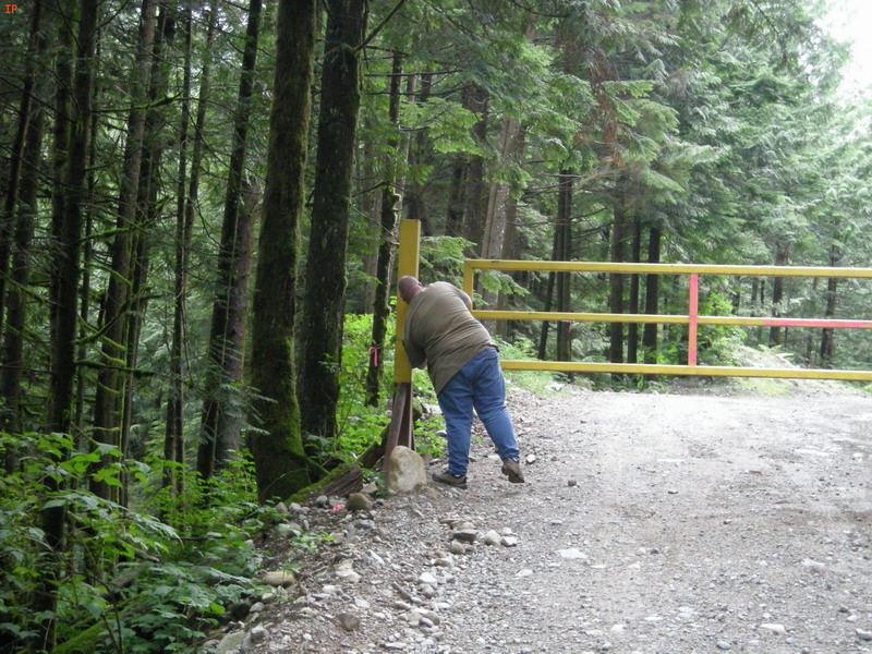 Lucky for us, the gate was open.