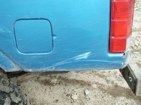1985 Ford Bronco - Also tagged the left rear quarter panel.
