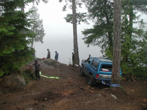 1985 Ford Bronco - Me anchored in position.
