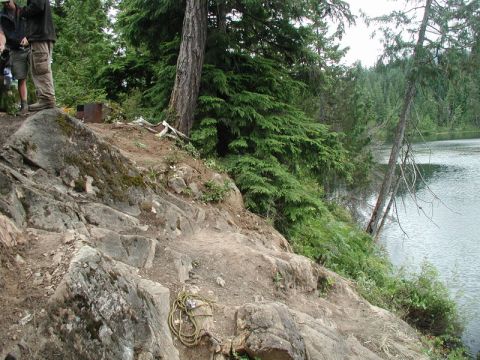 1985 Ford Bronco - It is steeper and rockier than it looks.