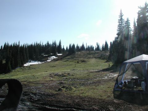 1985 Ford Bronco - Turns out we we set up camp on Granite Mountain: