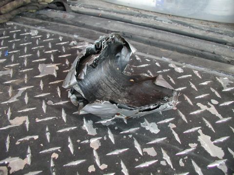 1985 Ford Bronco - Here is what was left of my trail fix from the night before:
