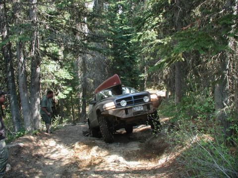 1985 Ford Bronco - Falcon Hill was no problem, but the ledge near the top made for some good pictures: