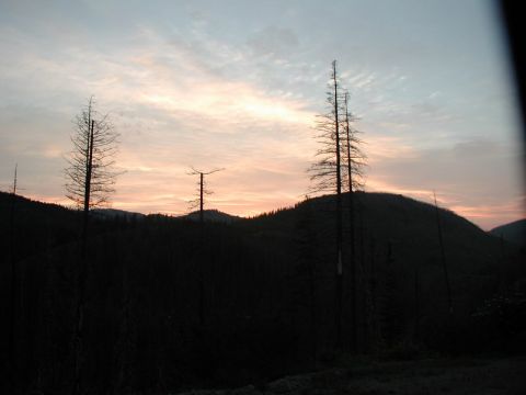 1985 Ford Bronco - We got about half way there and had a beautiful sunset view: