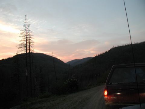 1985 Ford Bronco - We got about half way there and had a beautiful sunset view: