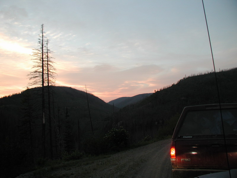We got about half way there and had a beautiful sunset view: