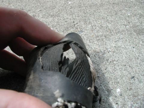 1985 Ford Bronco - I tried some special "radiator repair tape" that I had, but it wouldn't hold.