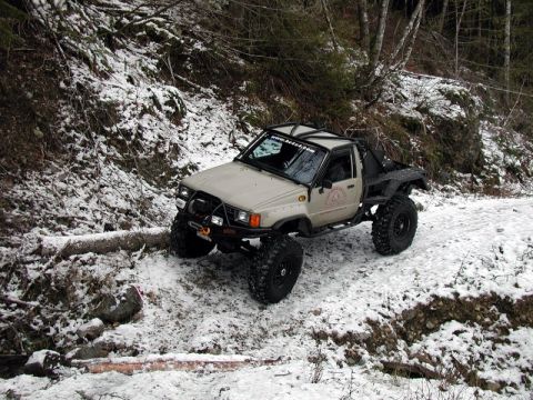 1985 Ford Bronco - We took this side trail, and this crossditch was a little un-nerving. There was a large drop off to your left, and the possiblity of slidin…