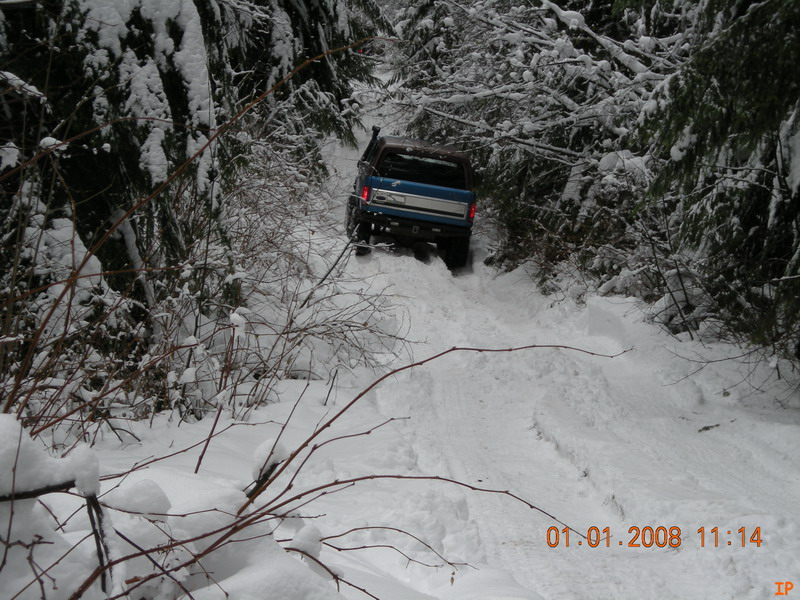 We hit deep snow quickly.