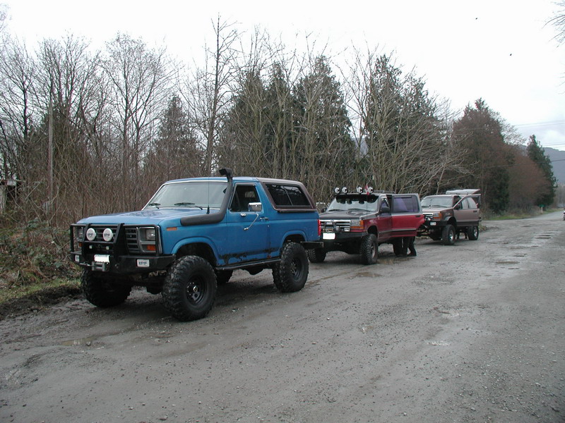 Airing down at Norrish Creek.