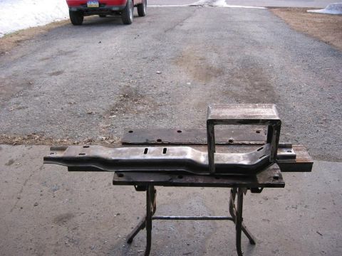 1985 Ford Bronco - Transmission crossmember hoop ready to weld on