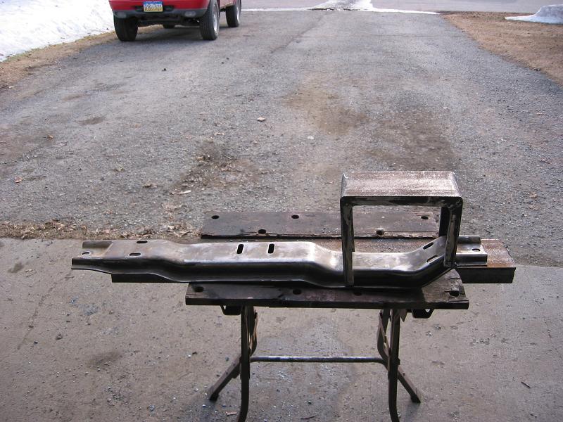 Transmission crossmember hoop ready to weld on