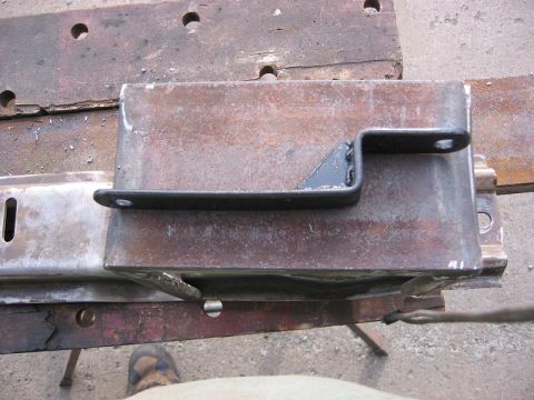 1985 Ford Bronco - Tranny to Tcase linkage. Had to modify the Shift lever bracket so I had to make the new linkage.