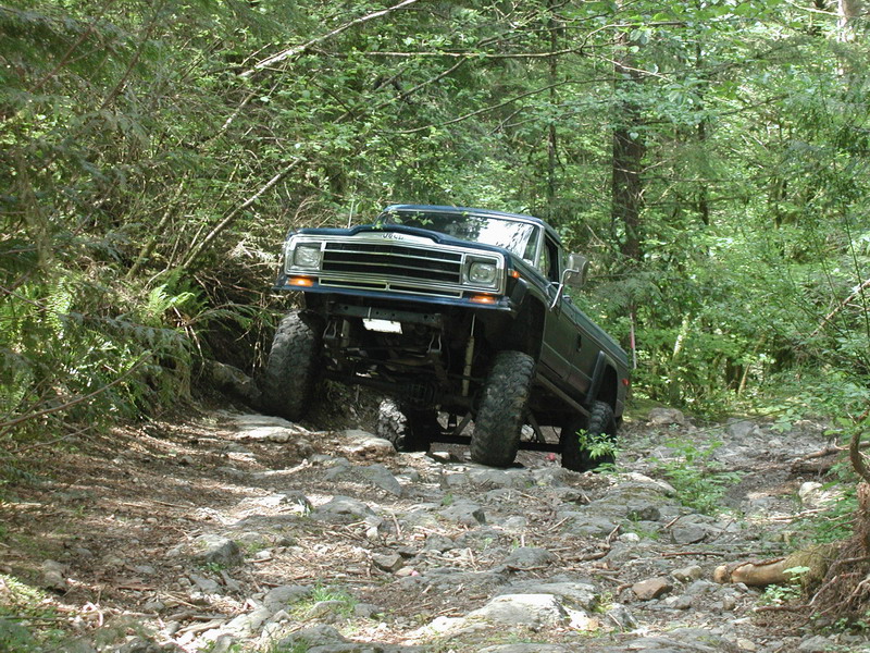 The left side of the trail is where I did my damage, so Brian stayed to the right.