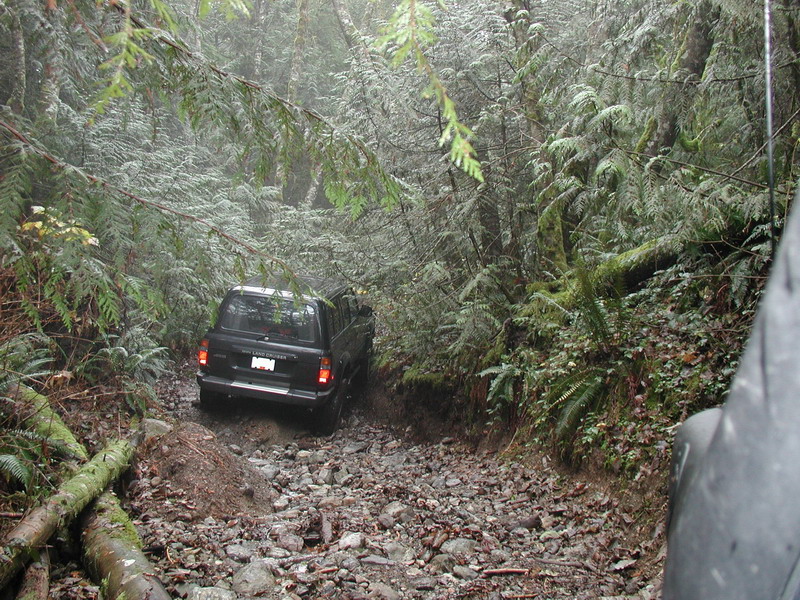 Sonny on one of the slightly challenging spots.