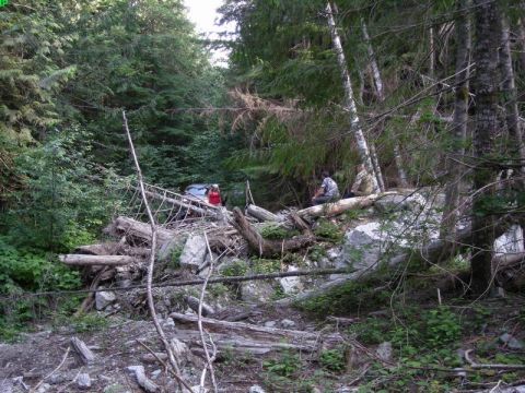 1985 Ford Bronco - Found and impassible washout on the way towards Statlu Lake.