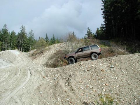 1985 Ford Bronco - Playing in the gravel pit.