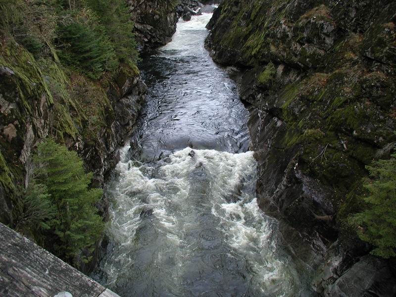 River flowing through a rocky gorge