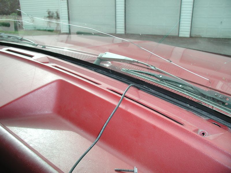 Ran the cable for the GPS receiver.