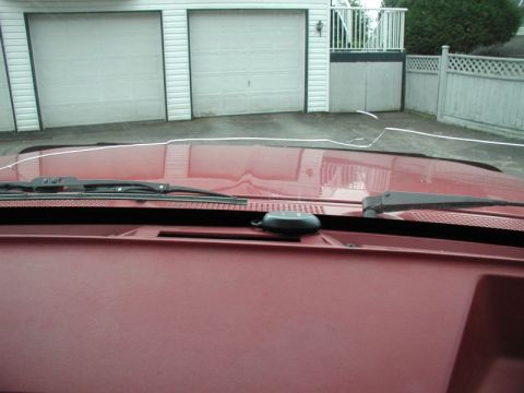 1990 Ford F-250 - GPS antenna receiver mounted.