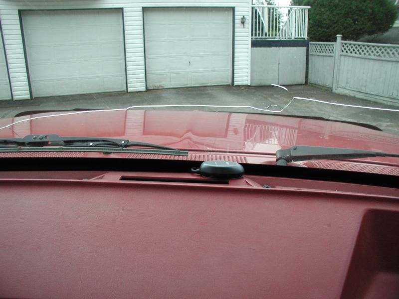 GPS antenna receiver mounted.
