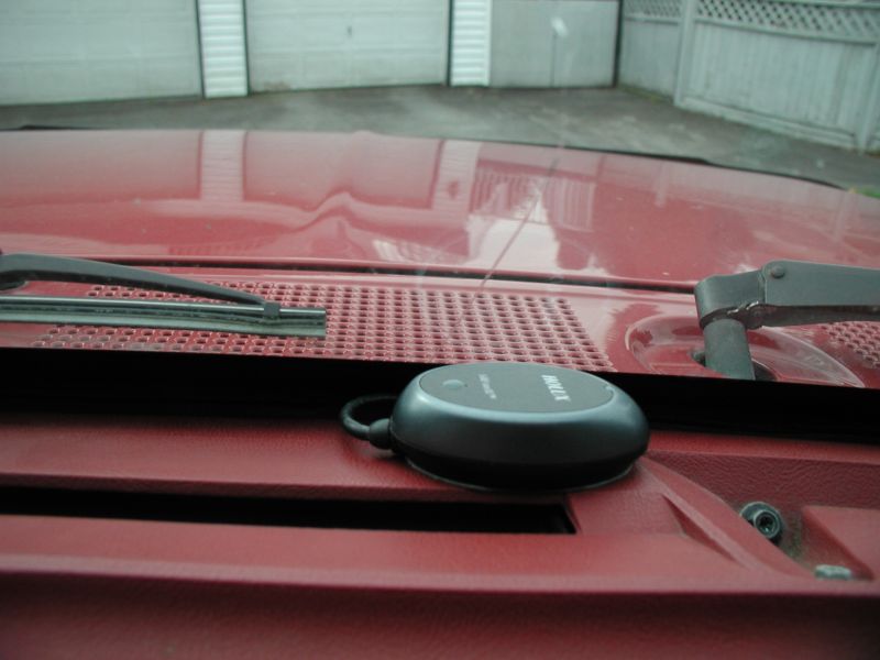 GPS antenna receiver mounted.
