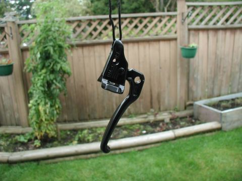 1990 Ford F-250 - Bicylce brake lever that will be used as a hand throttle.
