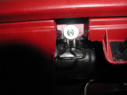1990 Ford F-250 - I drilled a slightly larger hole and replaced all the hardware to provide a much better mount.
