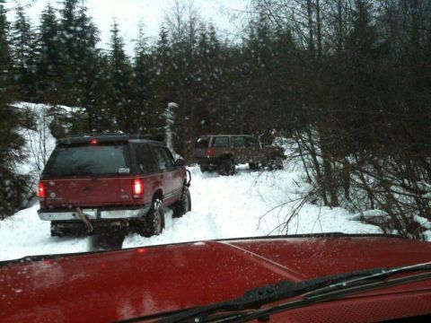 1990 Ford F-250 - Indir and Mike waiting for me.
