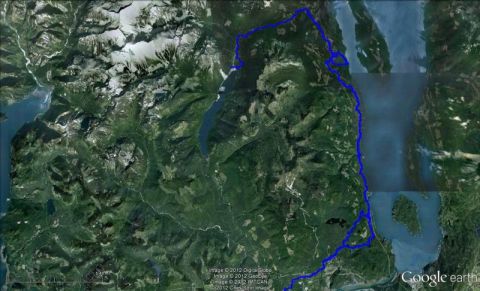 1990 Ford F-250 - GPS track of the day.