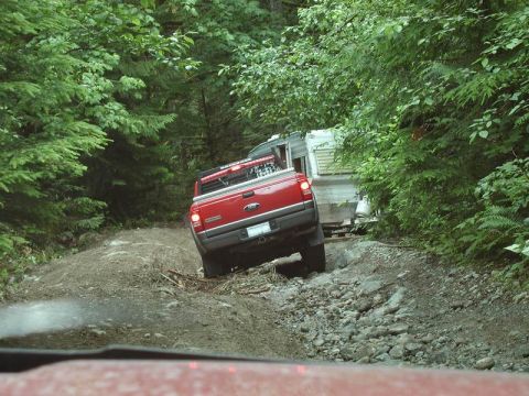 1990 Ford F-250 - Indir showning of his stock Ranger flex.