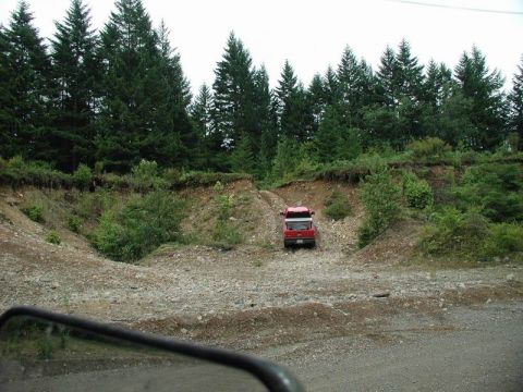 1990 Ford F-250 - Indir playing in an old gravel pit.
