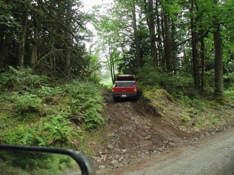 1990 Ford F-250 - The short trail from earlier in the day, but in reverse.