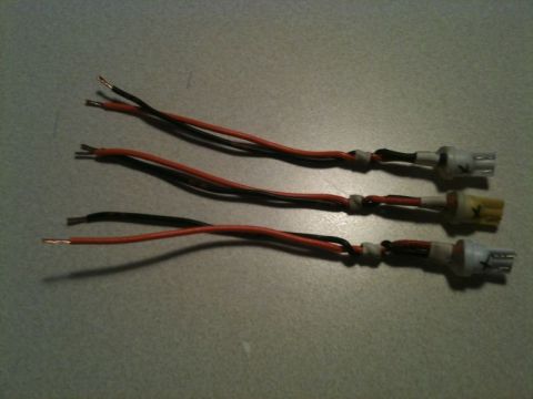 2002 Pontiac Grand Prix - I had some dead 194 bulbs laying around, so I turned them into useful adapters.