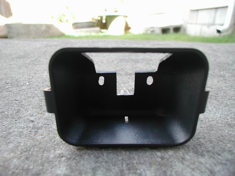 I modified the "cubby" that sits to the right of the steering wheel.