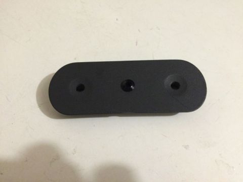 2002 Pontiac Grand Prix - Drilled a hole in the center of the insert, and installed the LED holder. I put a dab of crazy glue on the backside to hold it in place.
