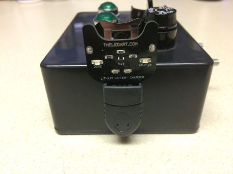 2002 Pontiac Grand Prix - USB battery charger from theledart.com, with a USB cable end for a holder.