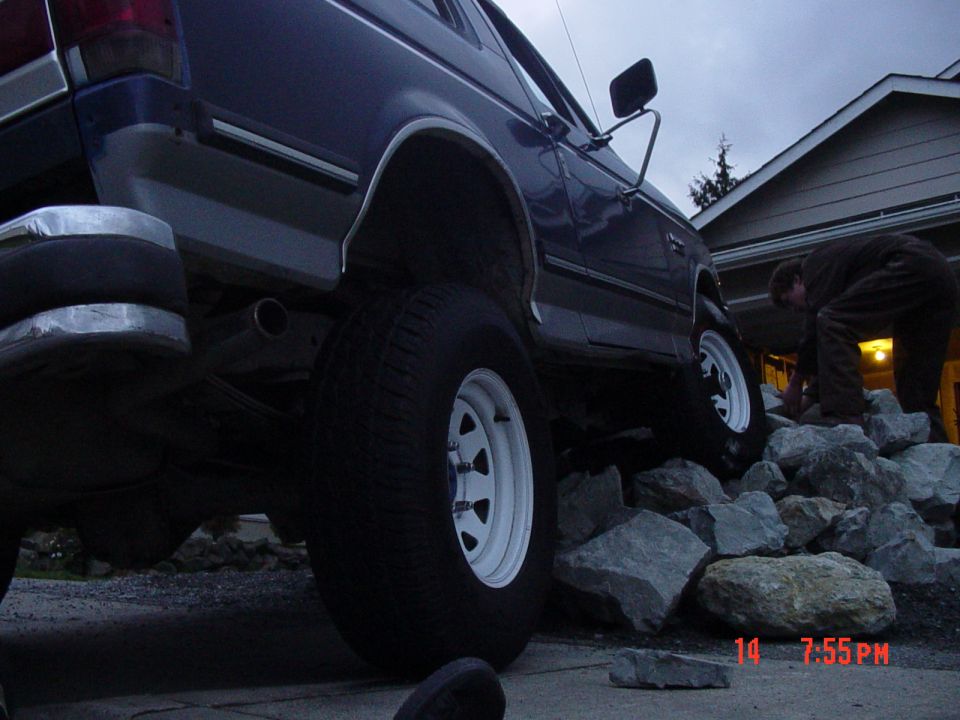 look at all that flex, lol i almost made it more than two rocks up!!
