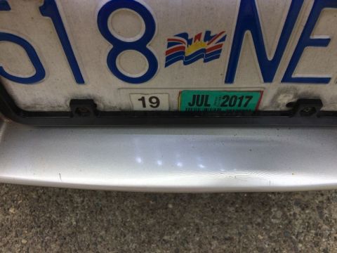2002 Pontiac Grand Prix - Reflection of the LED strip in the daylight.