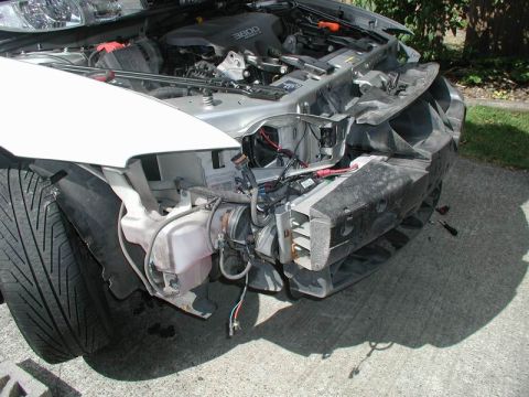 2002 Pontiac Grand Prix - Close-up of the car without the bumper cover on.