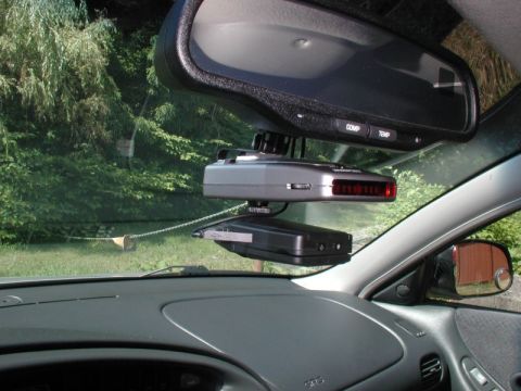 2002 Pontiac Grand Prix - 4 months of use and all is well. I finally ran the wire up into the headliner and down the passenger b-pillar. I still have to hardwire to…