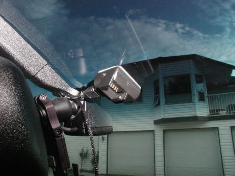 2002 Pontiac Grand Prix - The base mounted up behind the right side of the rear view mirror.