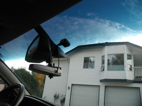 2002 Pontiac Grand Prix - The base mounted up behind the right side of the rear view mirror.